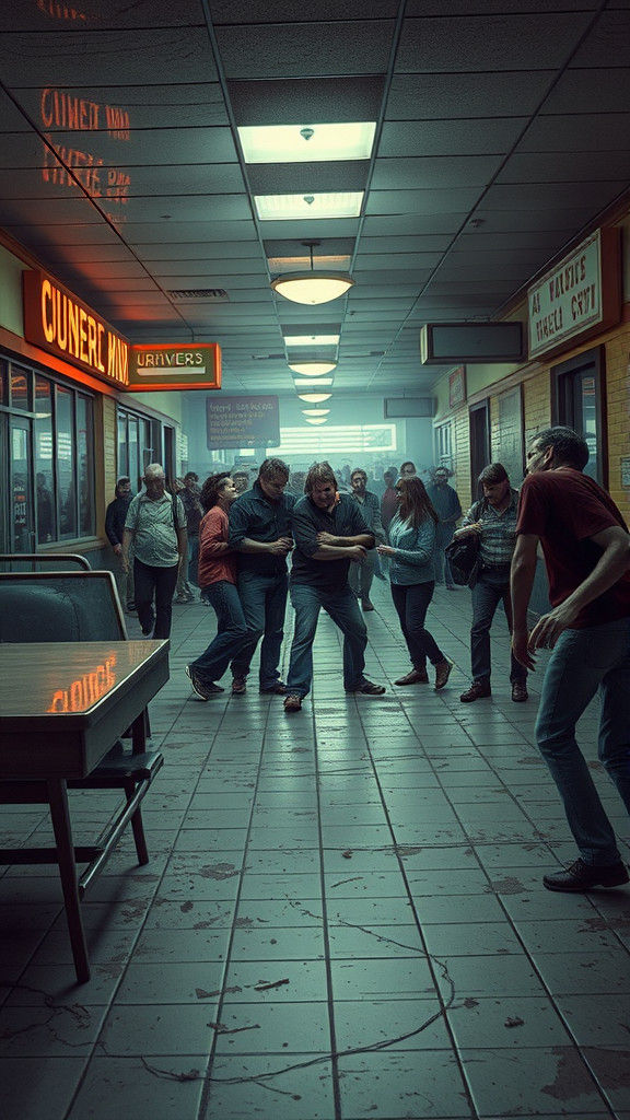 Survivors in Mall Barricade Against Zombie Horde