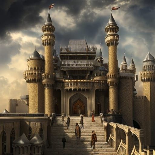 Epic Islamic Castle with Cloud Portal