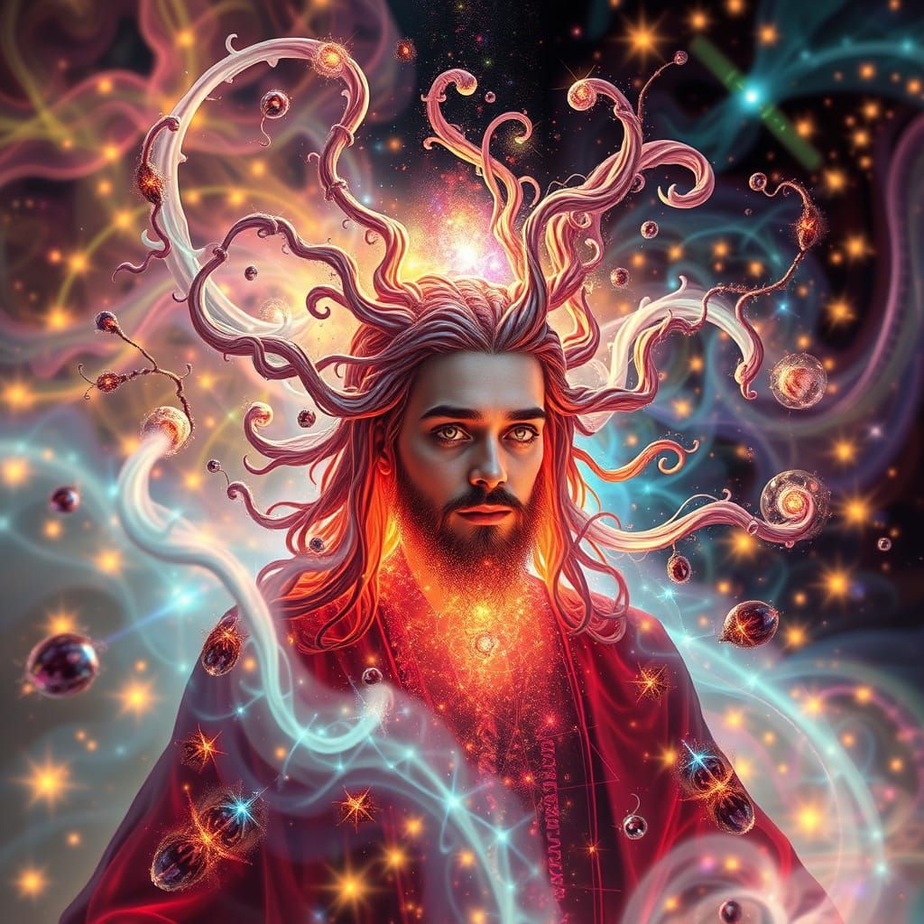 Fractal Alchemist in a Kaleidoscope of Shifting Hues