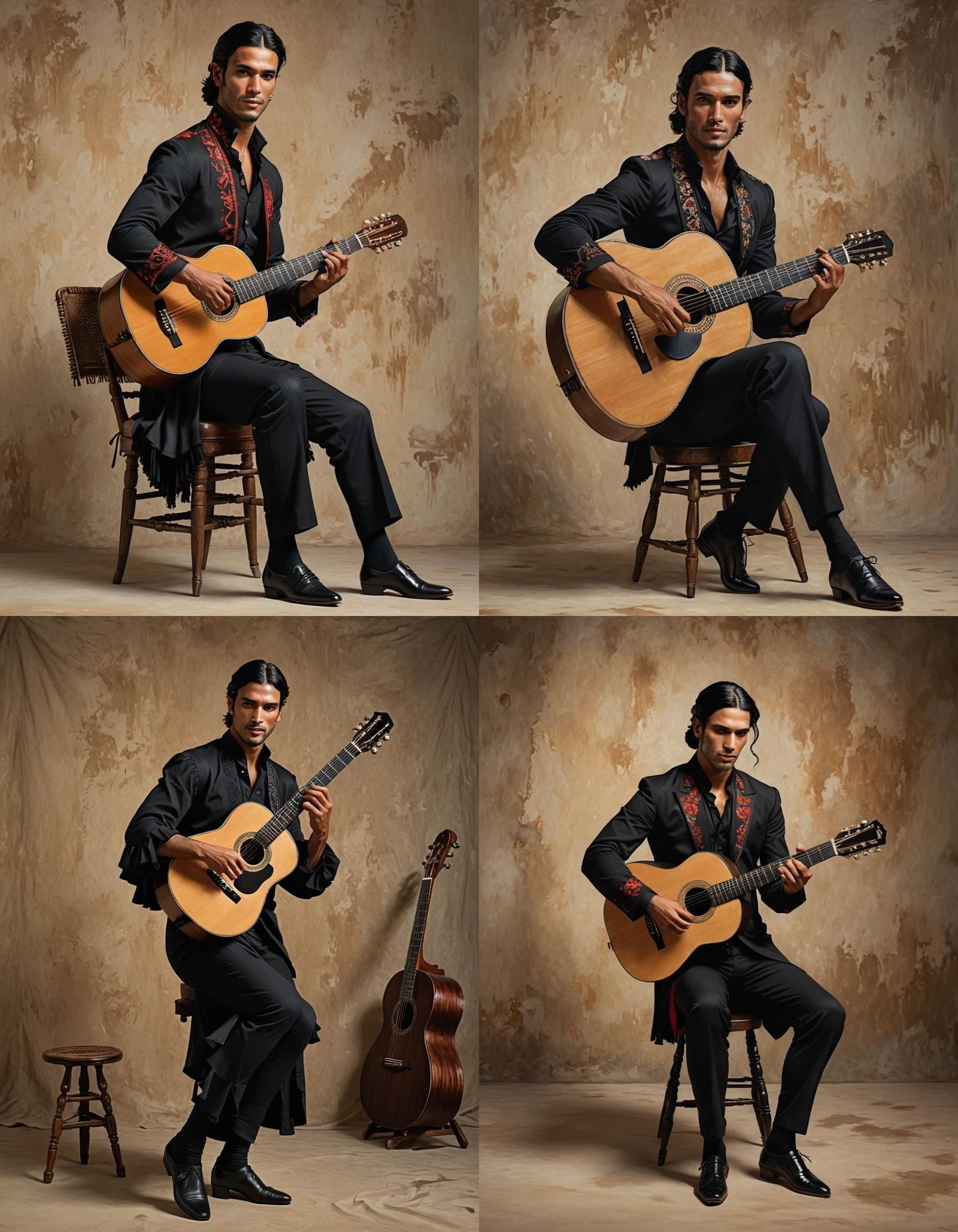 Stunning Flamenco Dancer in Studio Quality Photo