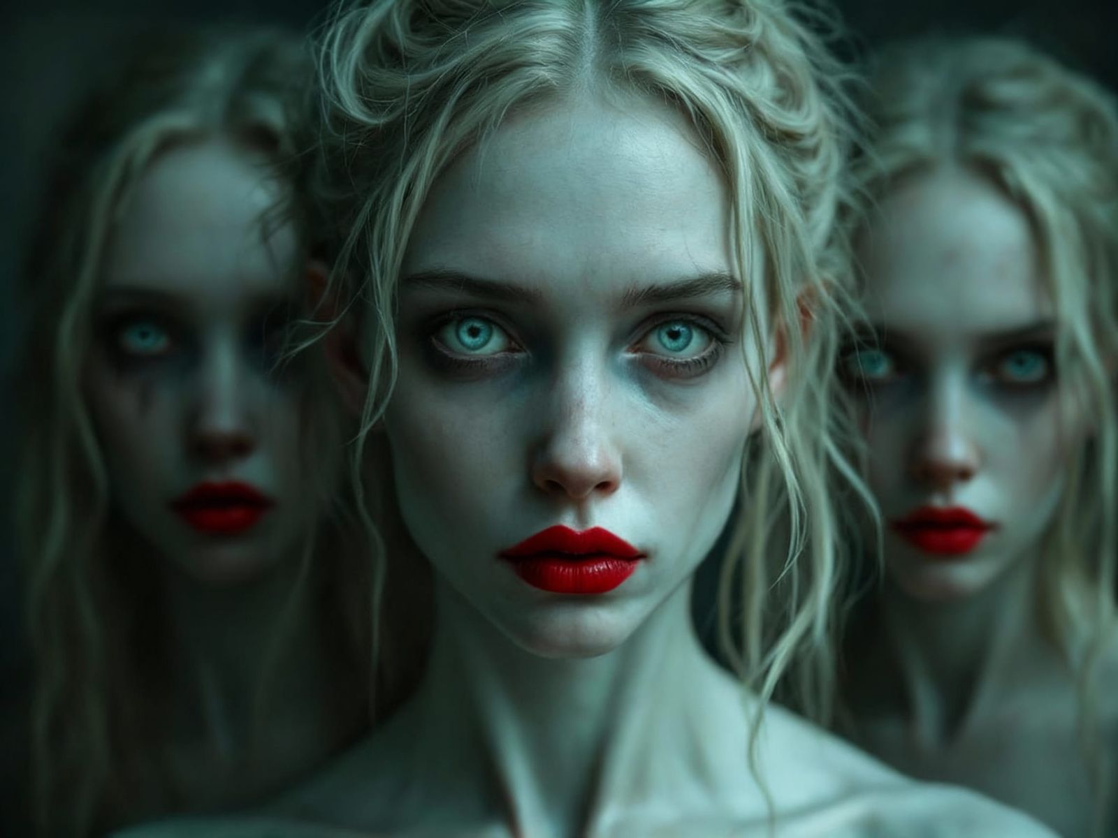 Eerie Portraits of Three Pale Women in Moody Mist