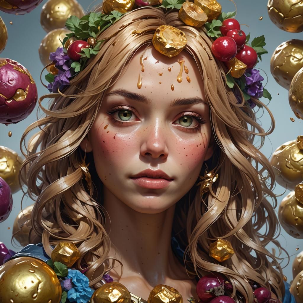 Hyperdetailed Portrait of Person Holding Hot Potato