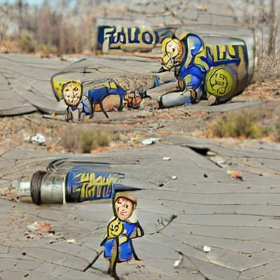 Post-Apocalyptic Wasteland Scene