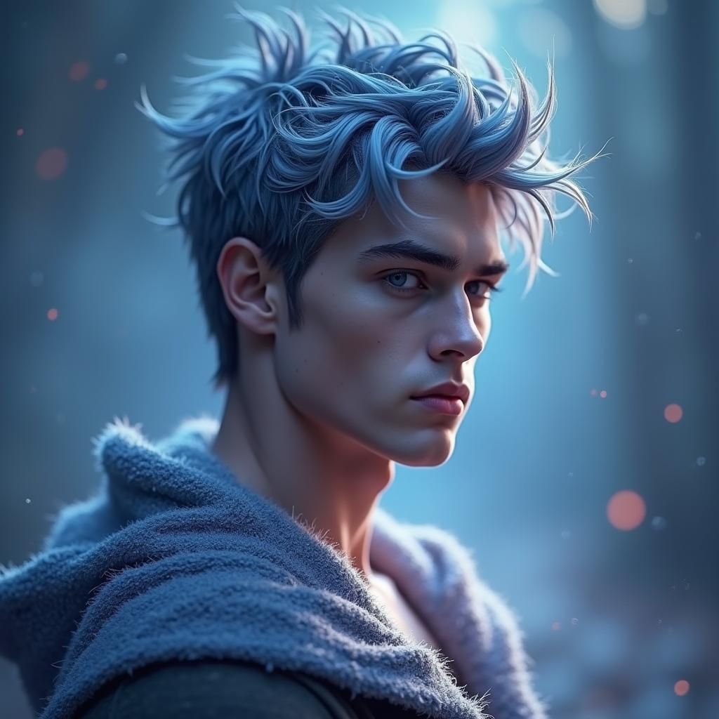 Photorealistic Portrait of a Beautiful Young Man