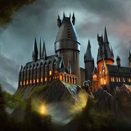 Hogwarts Academy: A Fantastical Matte Painting
