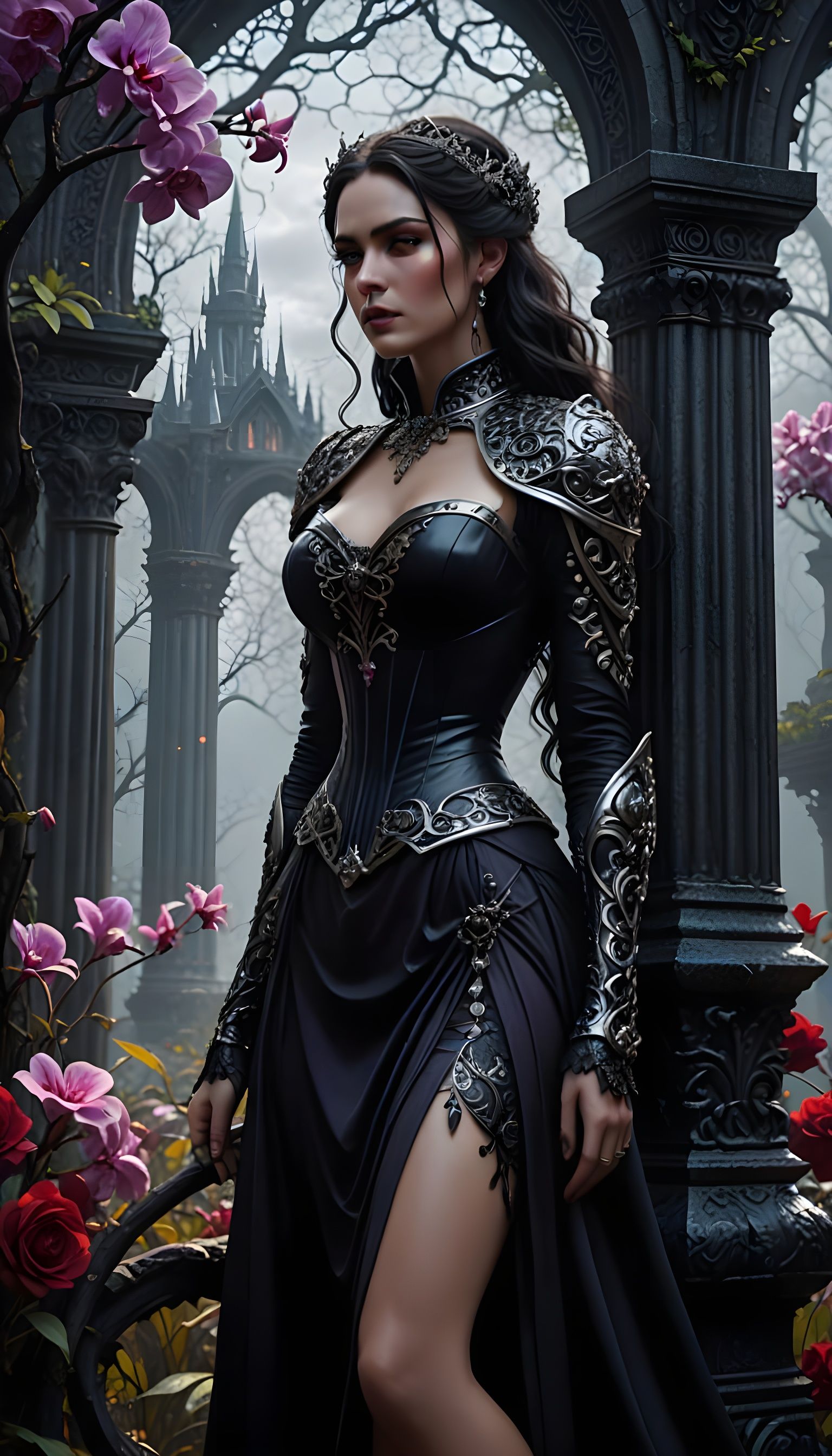 Ethereal Beauty in Starlight Corset