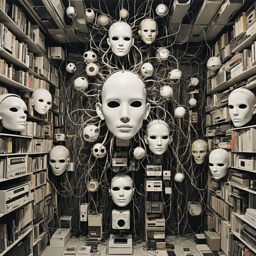 Surreal Headspace: Organic Neurons in a Wavy Orb