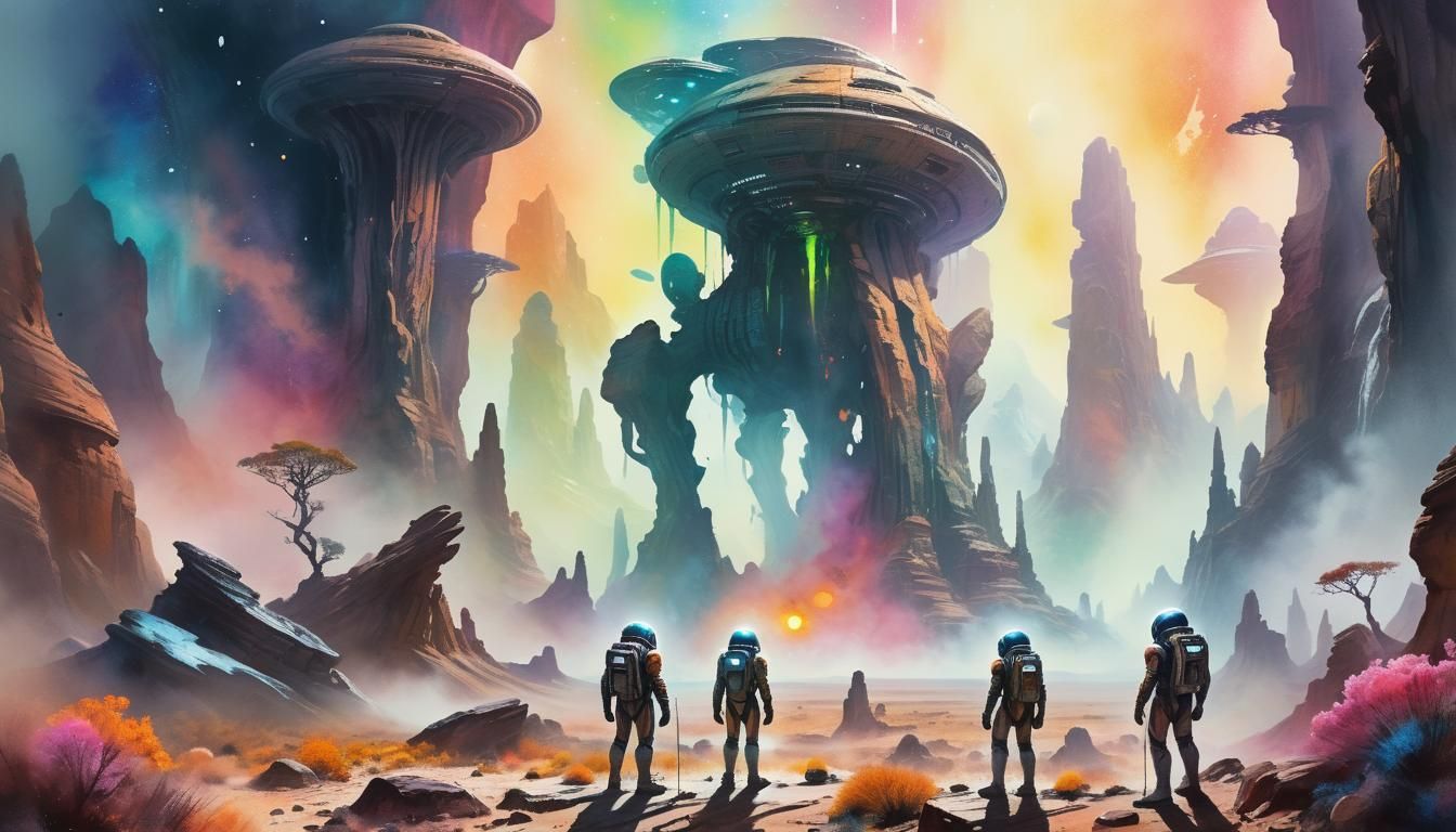 Astronauts Discover Alien Structure on Remote Planet