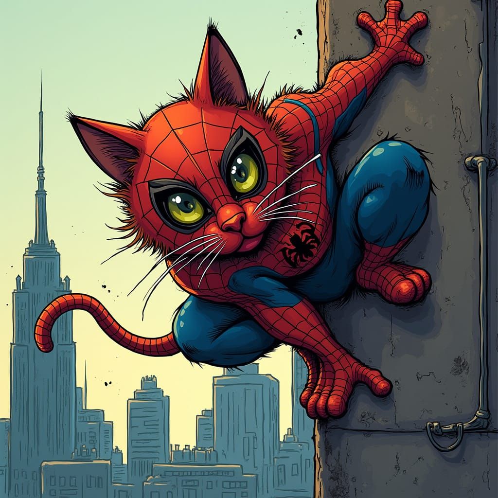 Spider-man but its a cat