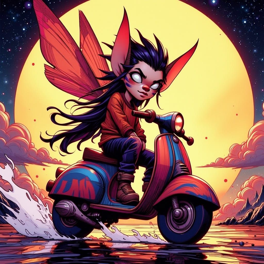 Fairies Ride Scooters: Magic Meets Mod