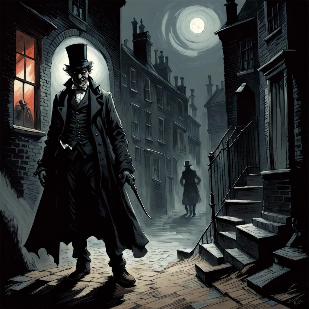 Jack the Ripper in Gothic Horror Style