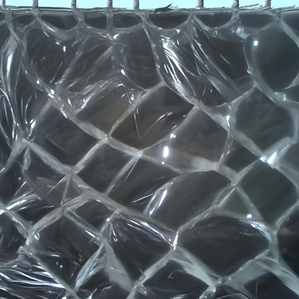 Abstract Latex Composition with Bubble Wrap