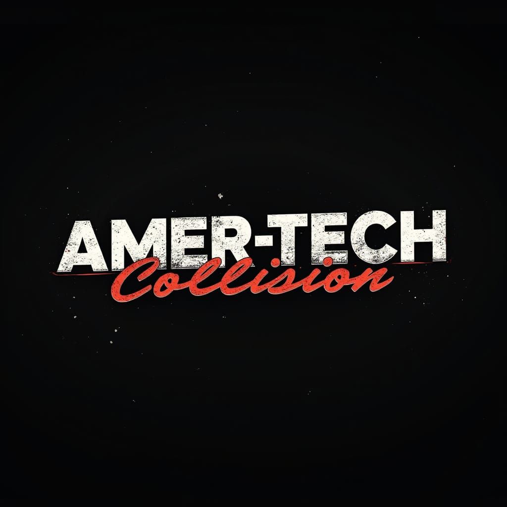 Amer-tech Collision Race Car Sticker Design