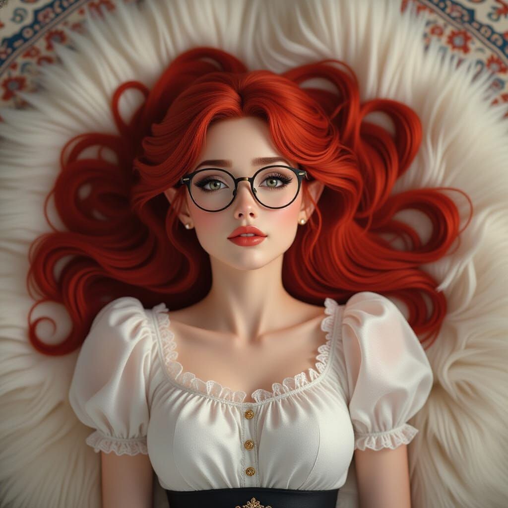 Worried Elf Woman in Sfumato Style