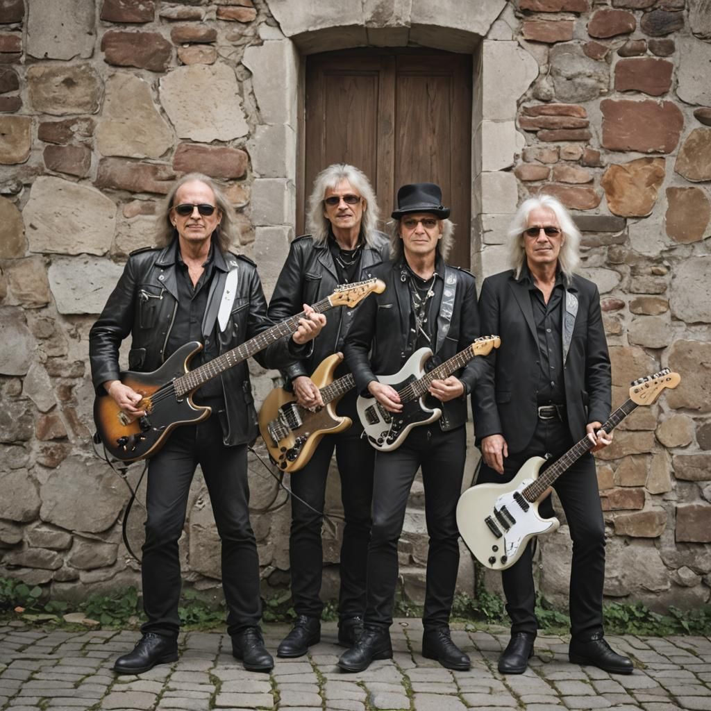 Elderly Rock Band Plays Ruined Concert Hall