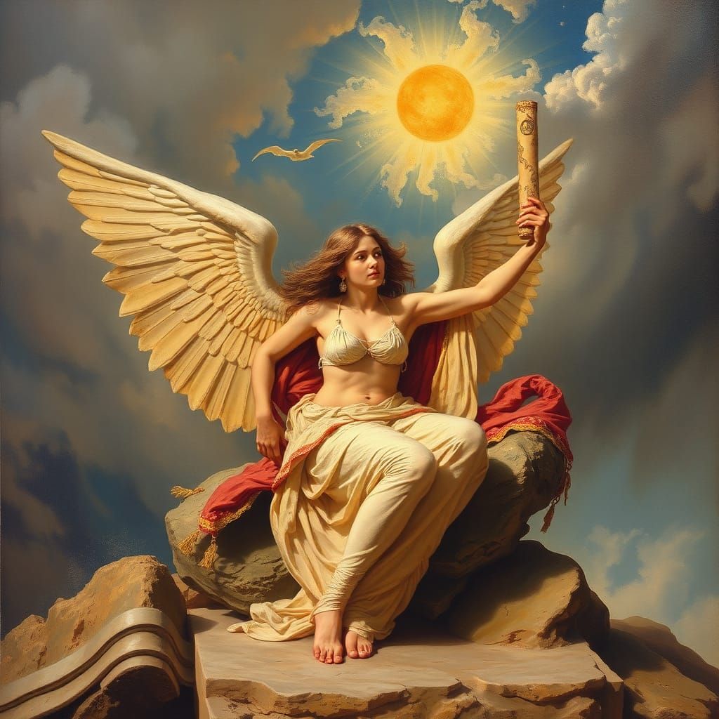 Greek Goddess Mythology in Oil Painting