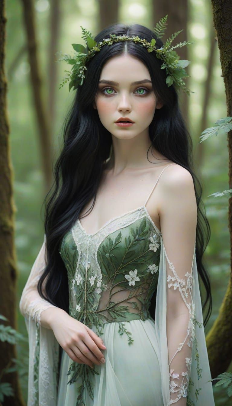 Ethereal Forest Nymph Portrait