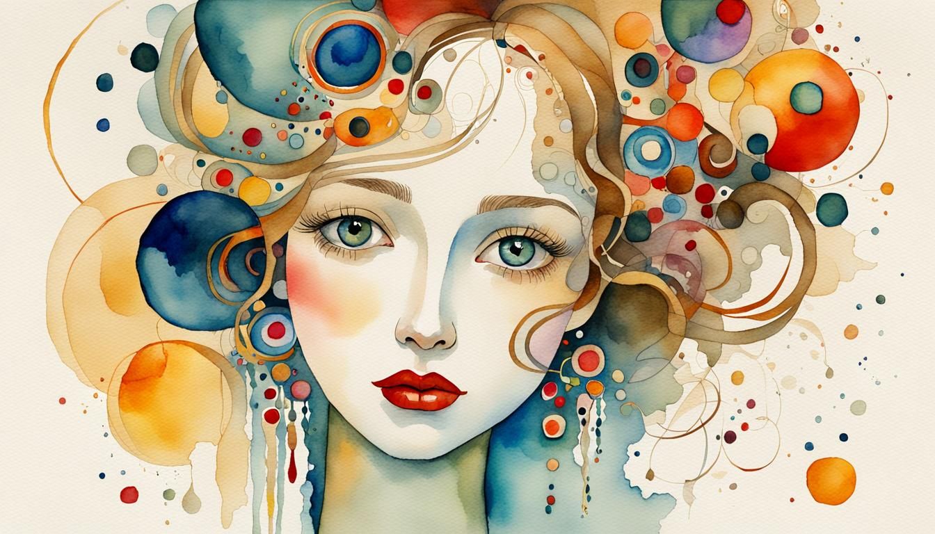 Sweet Girl in Soft Colorful Sveta Dorosheva Style