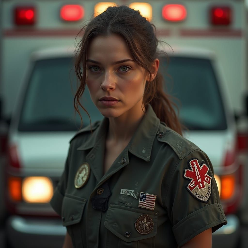 Hyperrealistic EMT Portrait in Digital Art Style