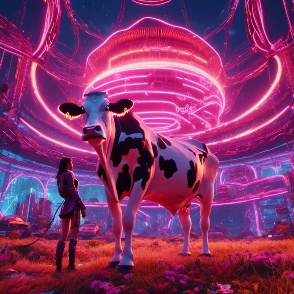 Dua Lipa's Surreal Encounter: Detailed Fantasy Art