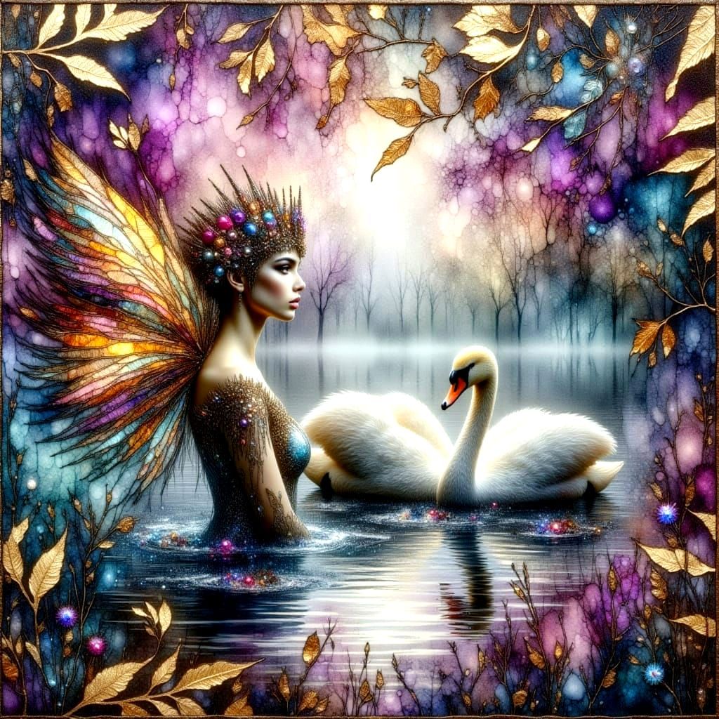 Whimsical Fairy Portrait in Hyper-Realistic Style