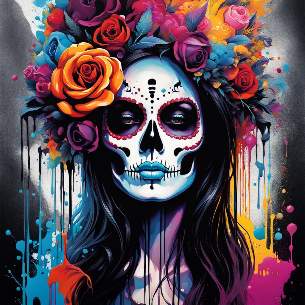 Death Becomes Her: Whimsical Graffiti Art