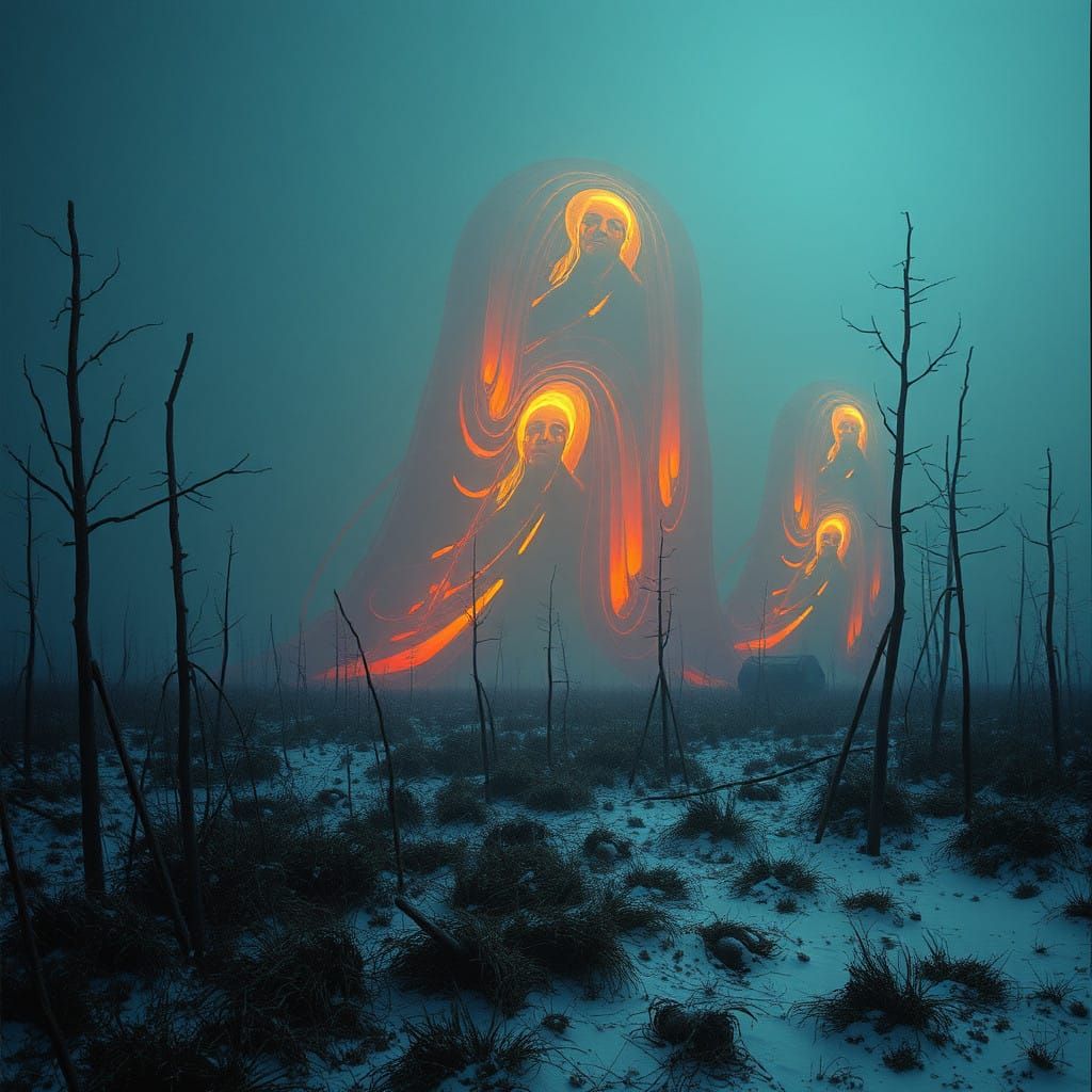 Fantastical Landscapes in Dark Art Style