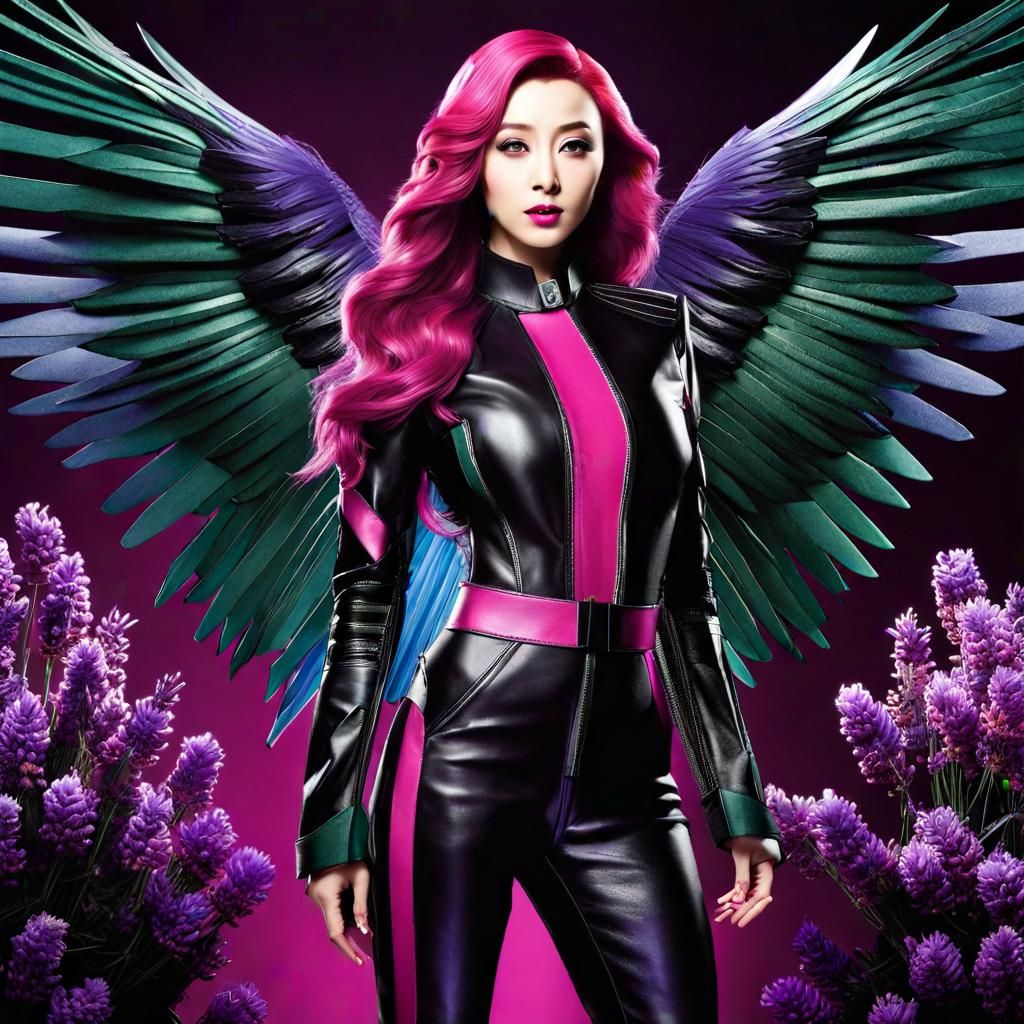 Blink in X-Men Flight Suit: Detailed Digital Art