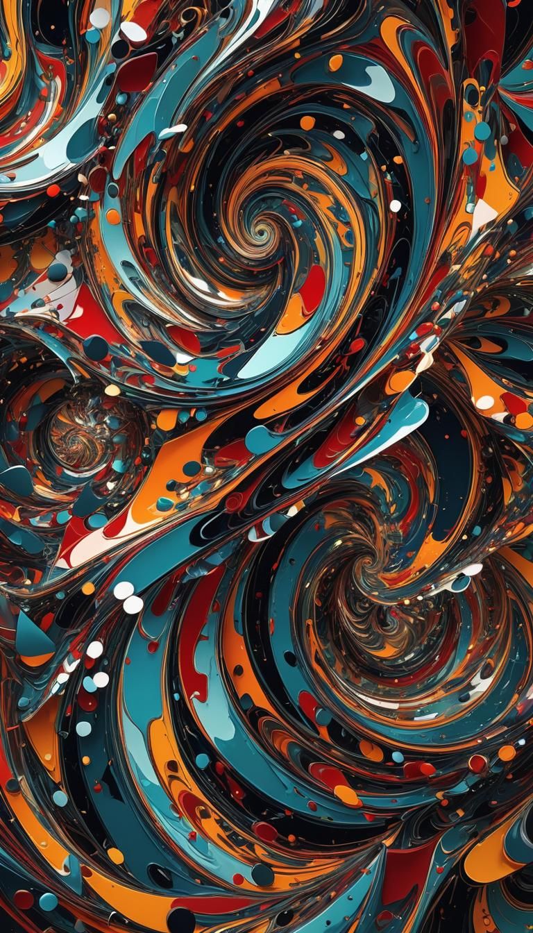 Geometric Vortex in Abstract Expressionism