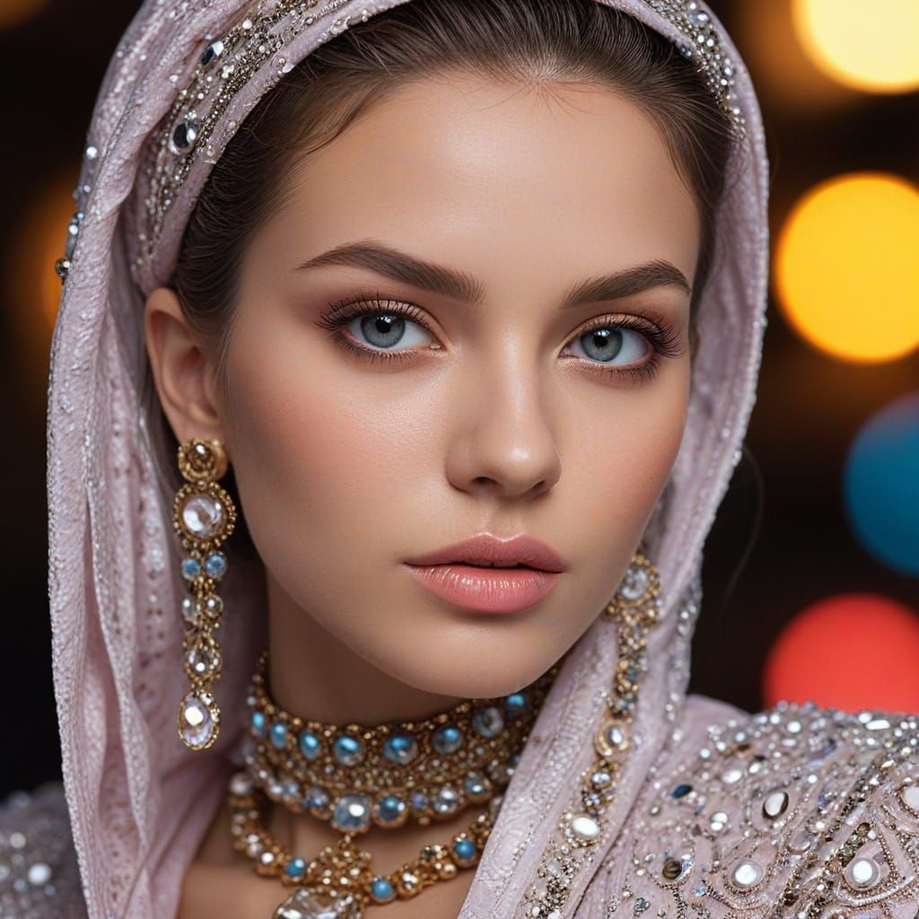 Ultra-Realistic Portrait Photography in Soft Focus with Warm...