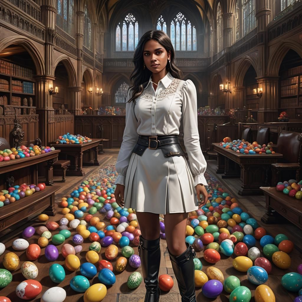 Janet Daby in Leather Skirt, Easter Eggs in Parliament