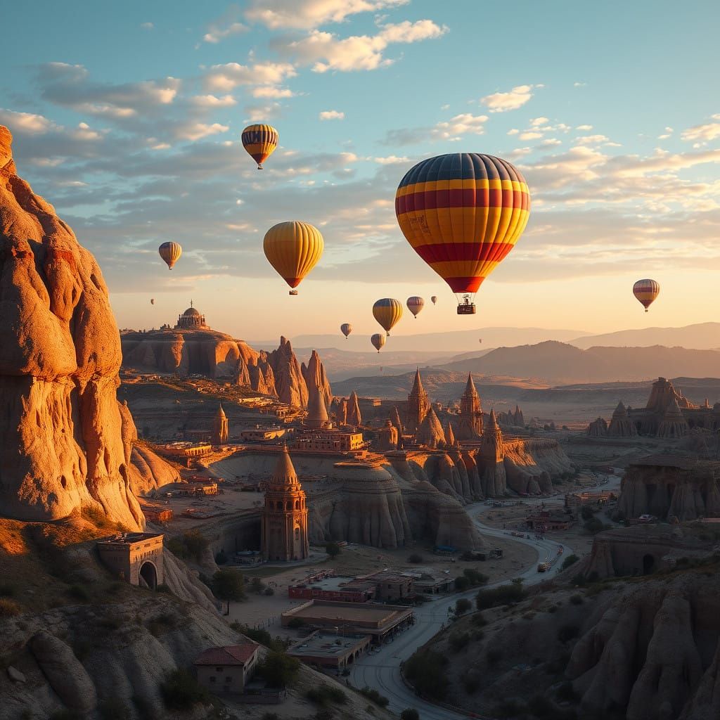 Turquoise Tufa Towers in Sunrise Glory