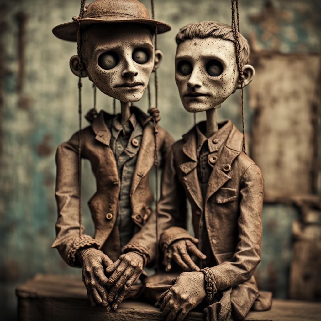 Sinister Clay Marionettes in Post-Apocalyptic Setting