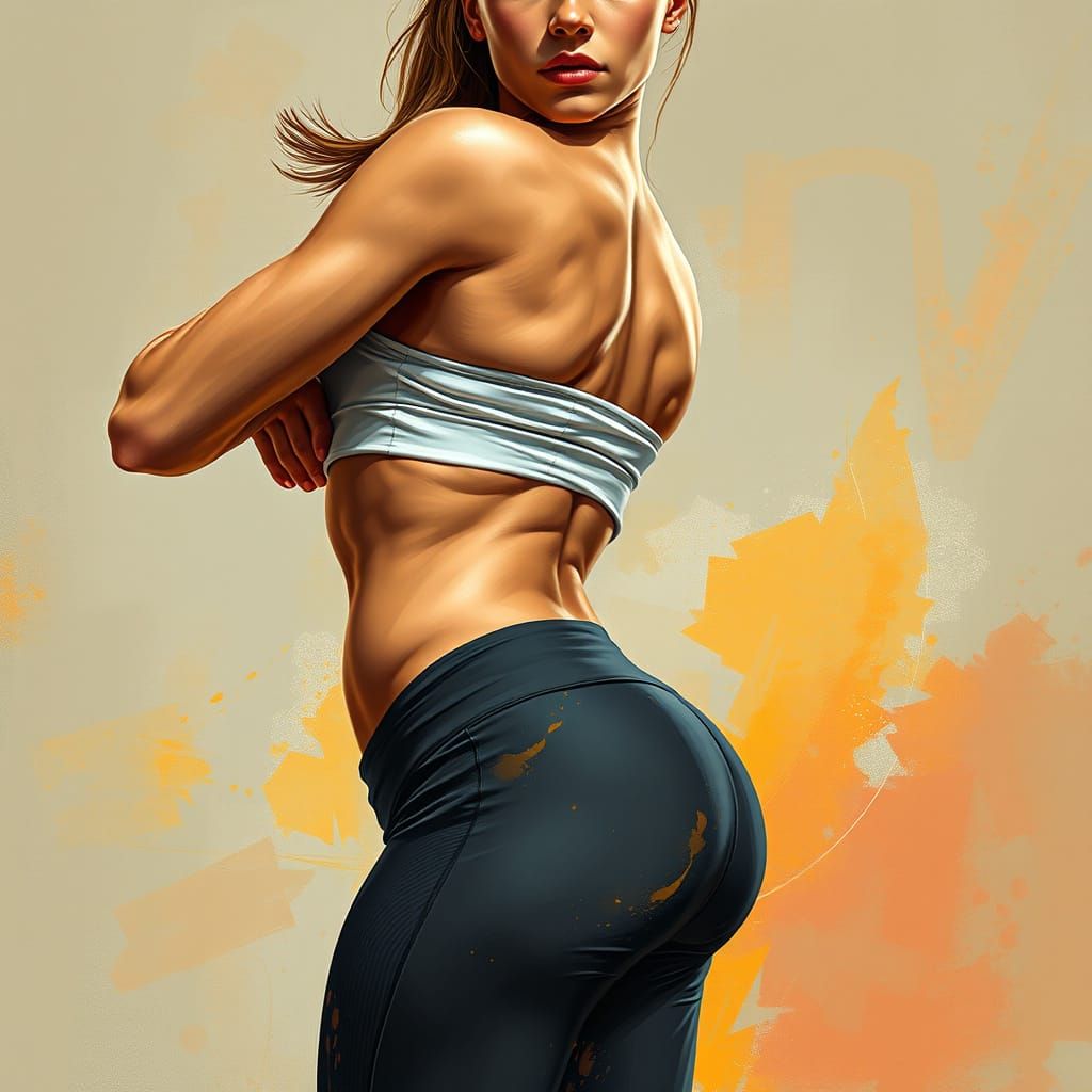 Empowered Female Form in Dynamic Figurative Art