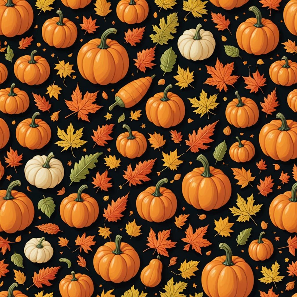 Autumnal Masterpiece in Vibrant Hues