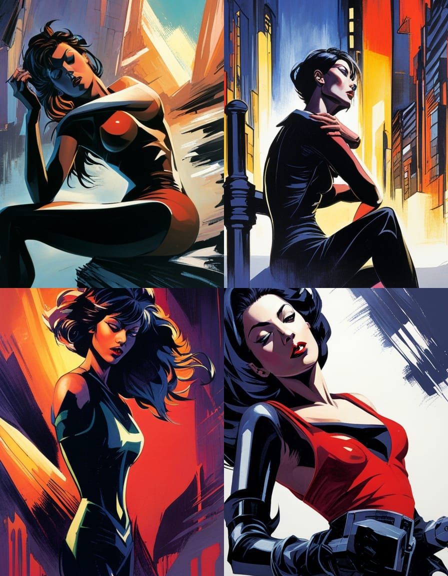 Dramatic Figures in Watkiss Style