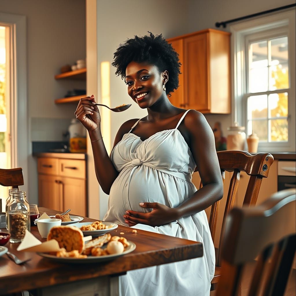 A Pregnant Woman's Craving in a Modern Home
