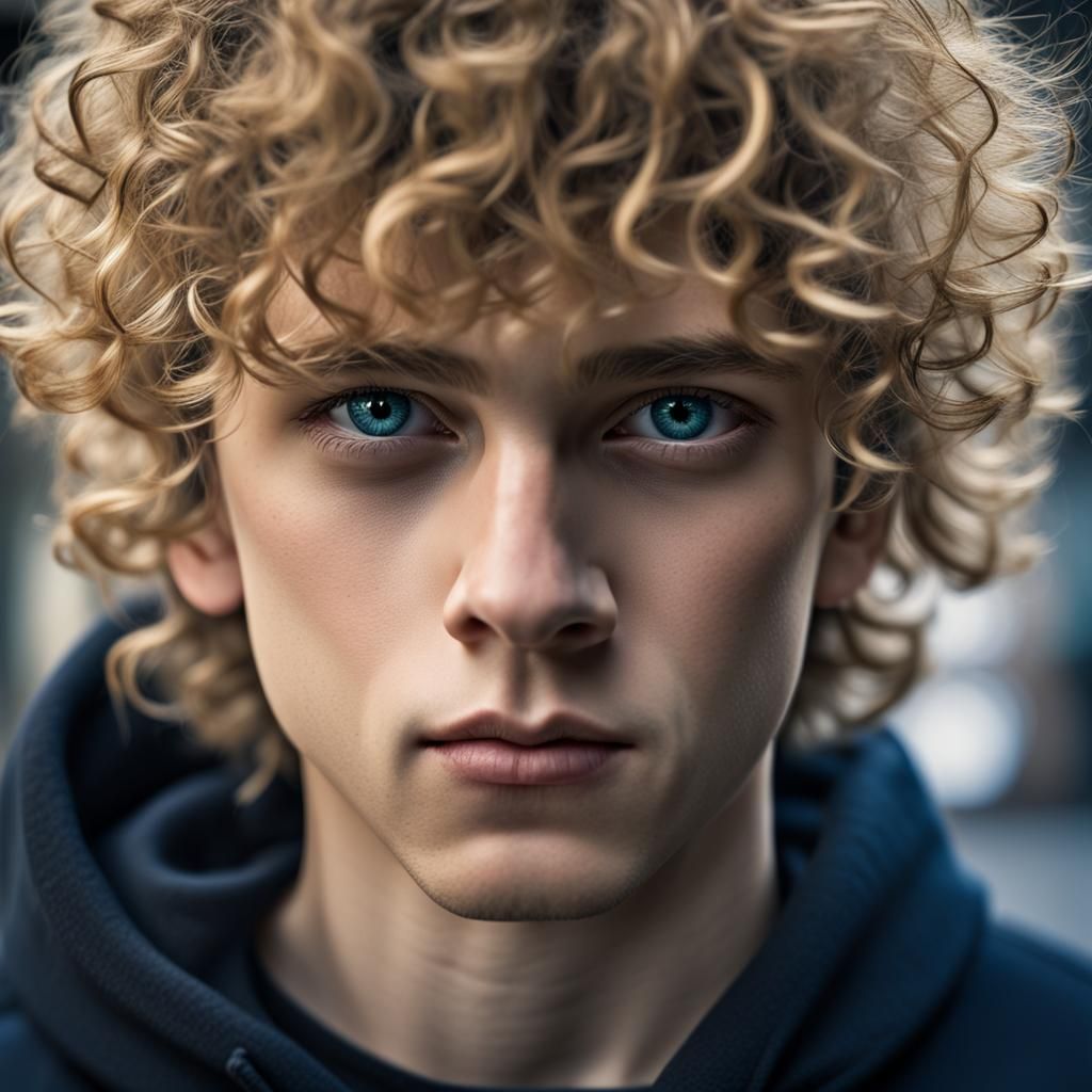 Hyperrealistic Portrait of a Moody Teenager