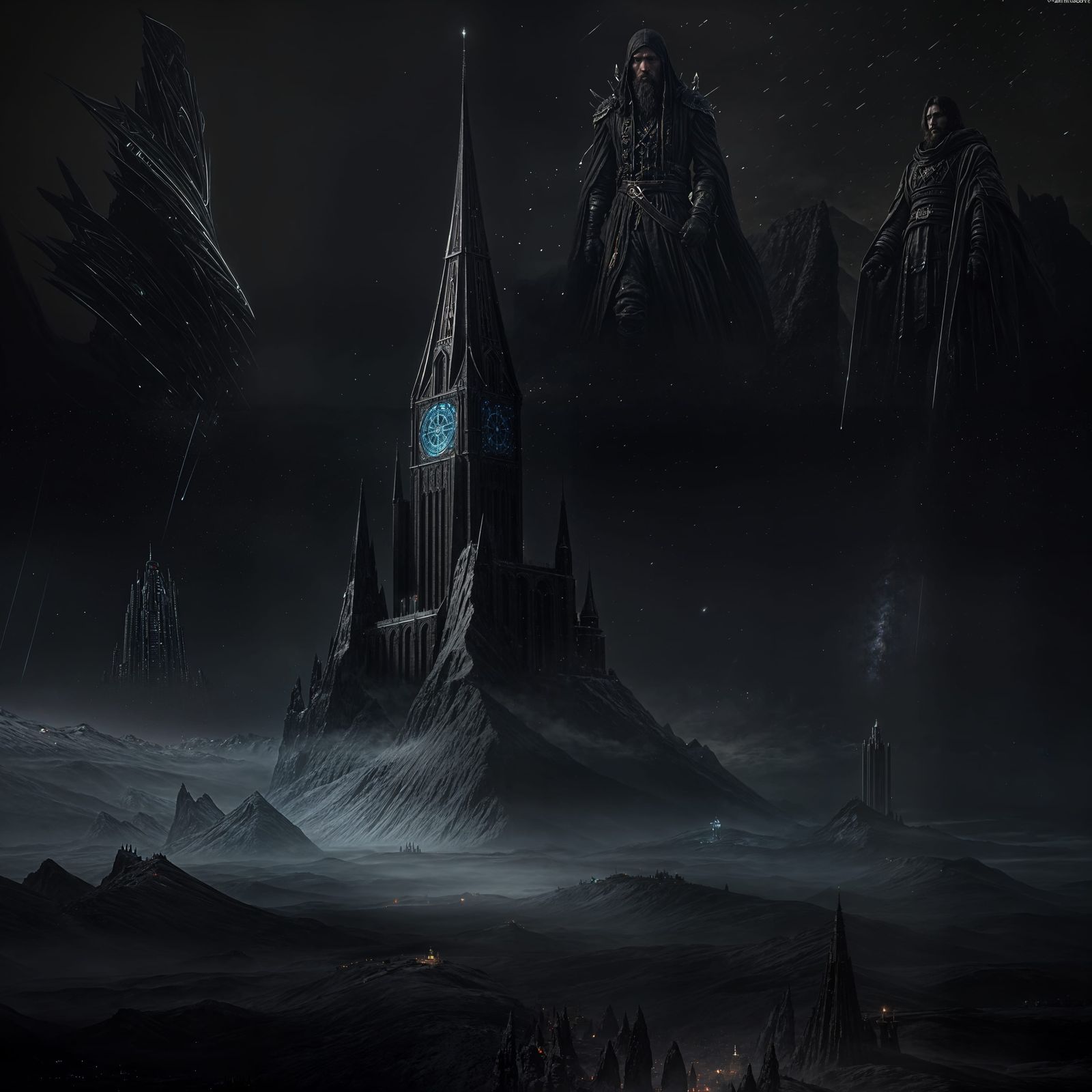 Rasputin Portrait in Sci-Fi Style, 8K Resolution