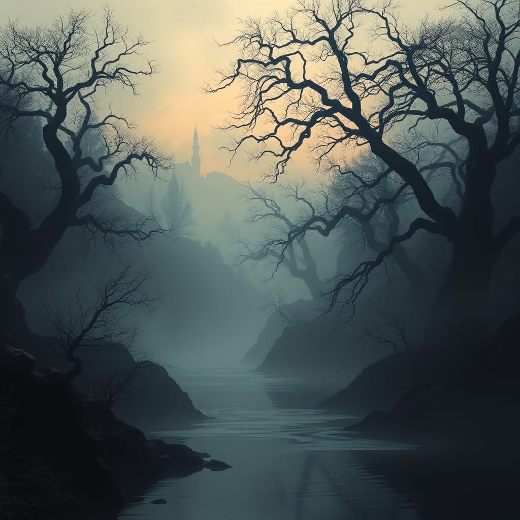 River Styx in Twilight Shadows