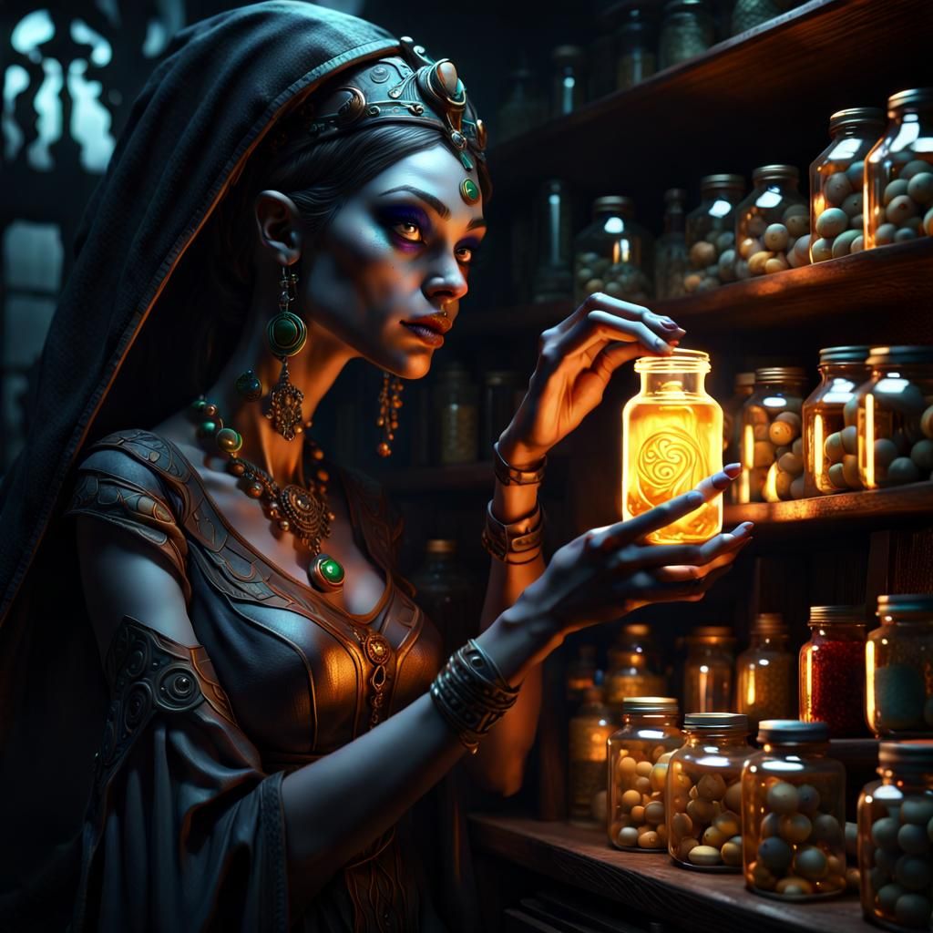 Nephthys, the Egyptian goddess of death, darkness and protector of souls.