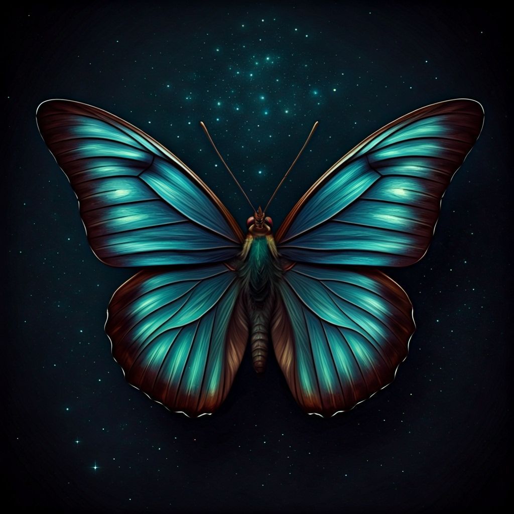 Cosmic Dream Butterfly Guardian of Healing Galaxies