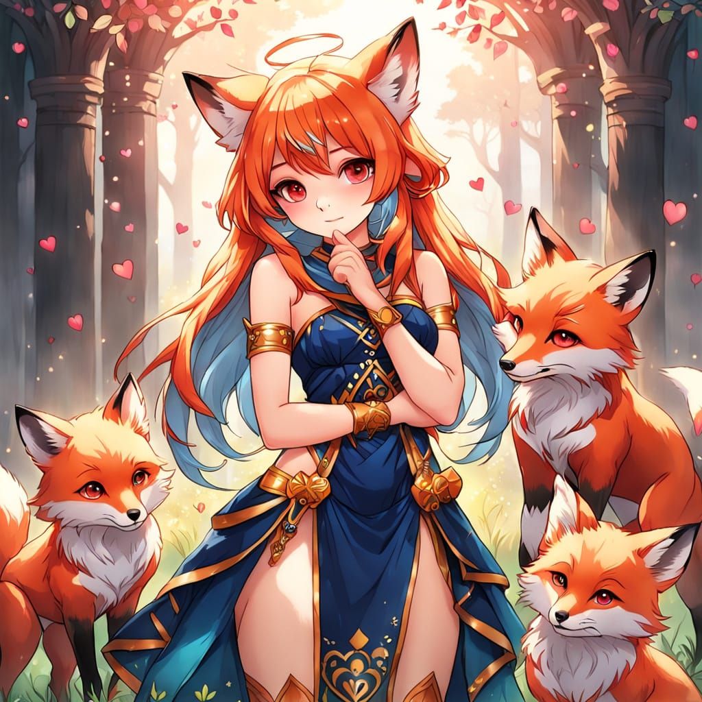 Ethereal Goddess of Love in Seductive Attire