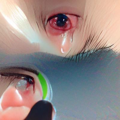 Single Eye Crying a Solitary Tear