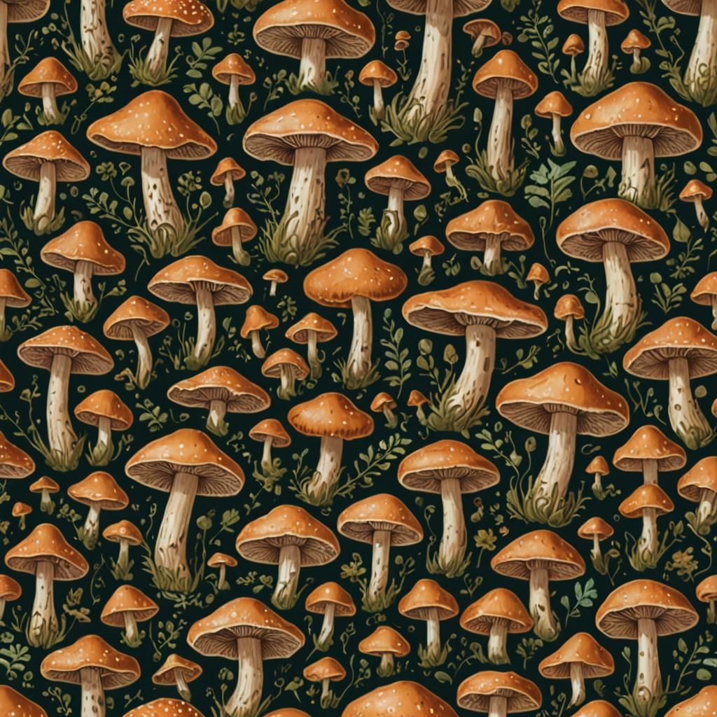 Ancient Mushroom Elixir Illustration