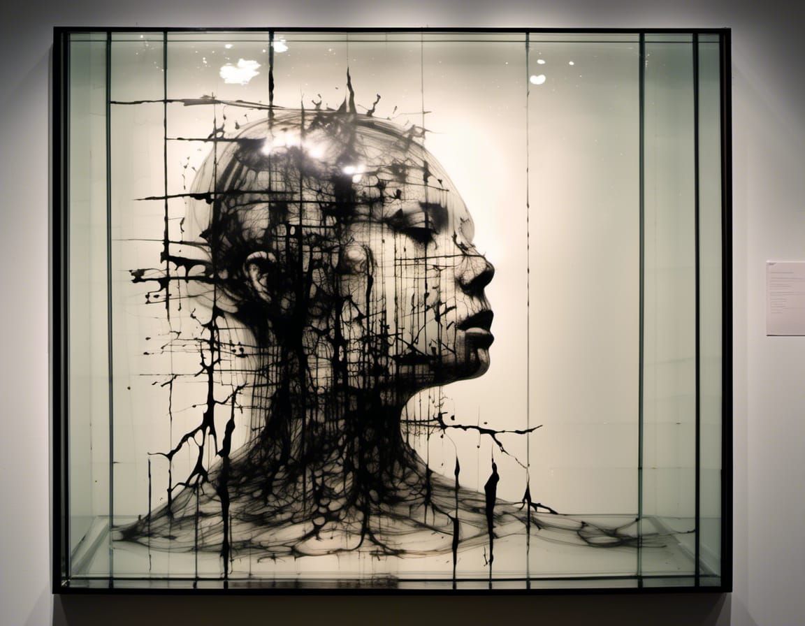 Ink on Glass: Visionary Double Exposure Art