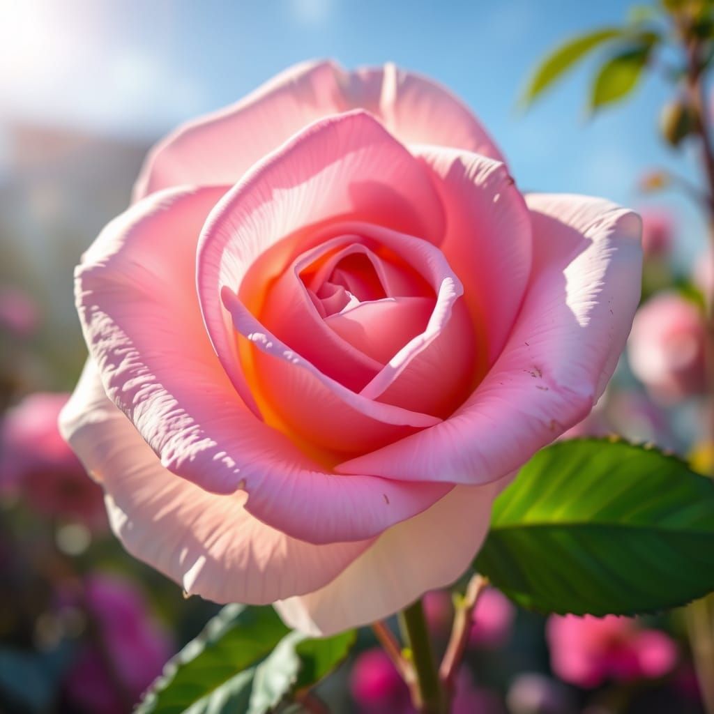 Ethereal Earth Goddess with Rose Petals