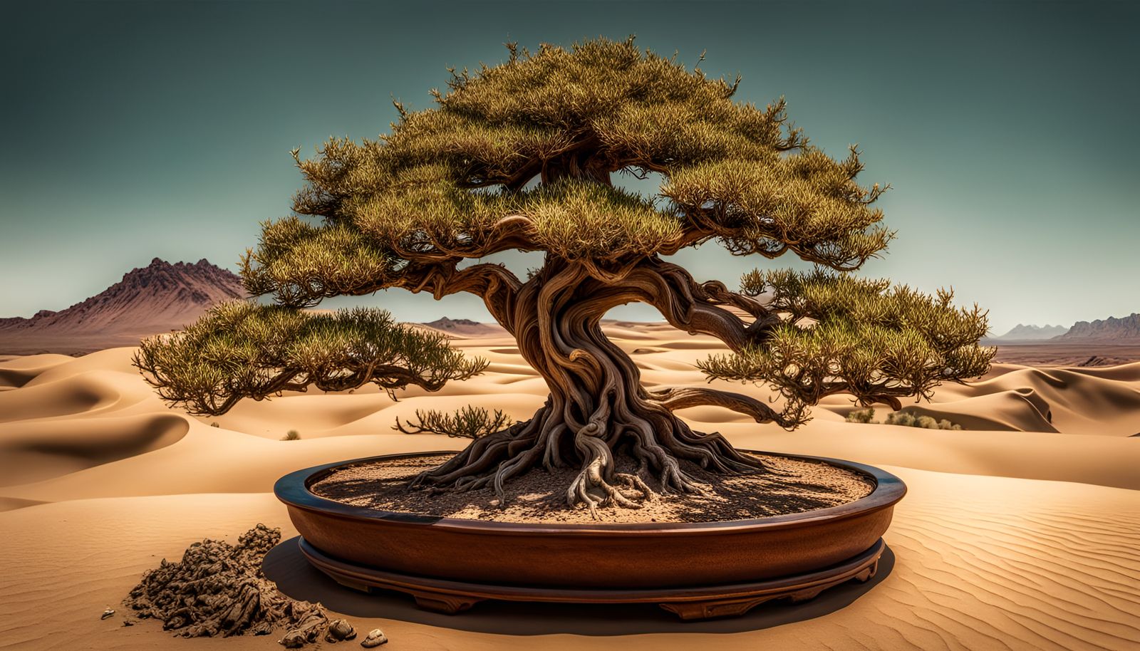 An Oasis Bonsai Tree In The Middle of The Dessert (Continued)