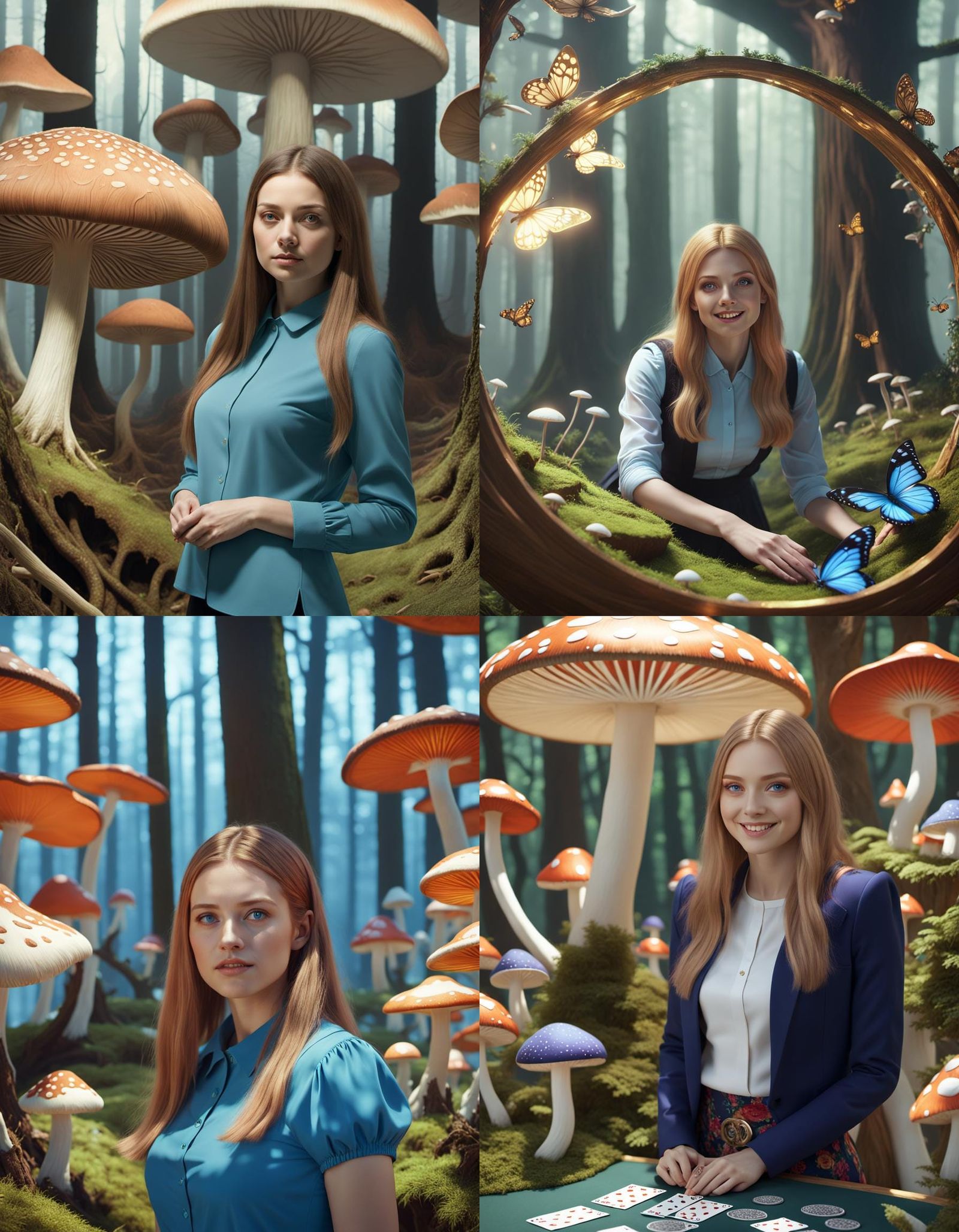 Alice in Wonderland Fantasy Concept Art in 4K