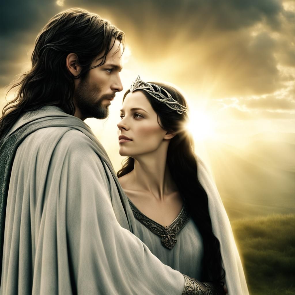 Arwen and Aragorn: Divine Love in the Clouds